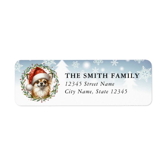 Chihuahua Dog Return Address Labels (Front)