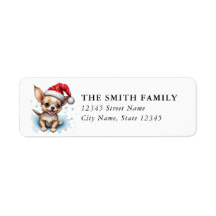 Chihuahua Dog Return Address Labels