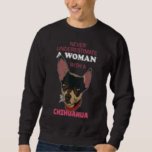 Chihuahua Dog Sayings Mum Dad Walk Breeder Sweatshirt