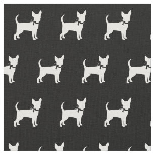 Chihuahua Dog Silhouette Pet Fabric
