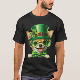Chihuahua Dog St Patricks Day Irish Shamrock T-Shirt