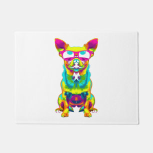 Chihuahua Dog Sunglasses Pop Art Doormat