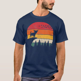 Chihuahua Dog Sunset Retro Style for Men Women T-Shirt