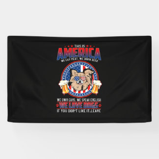 Chihuahua Dog This America 4Th Of July Banner