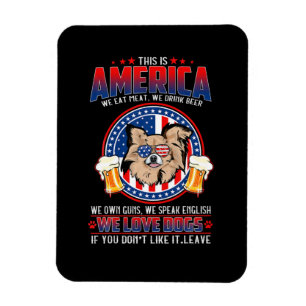 Chihuahua Dog This America 4Th Of July Magnet