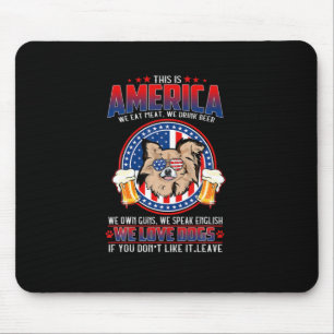 Chihuahua Dog This America 4Th Of July Mouse Pad