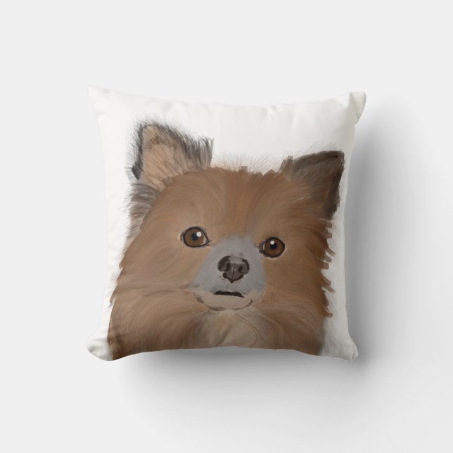 CHIHUAHUA DOG THROW PILLOW (Front)