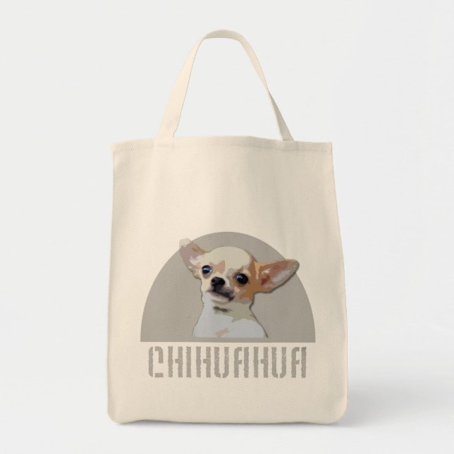 Chihuahua dog tote bag (Front)