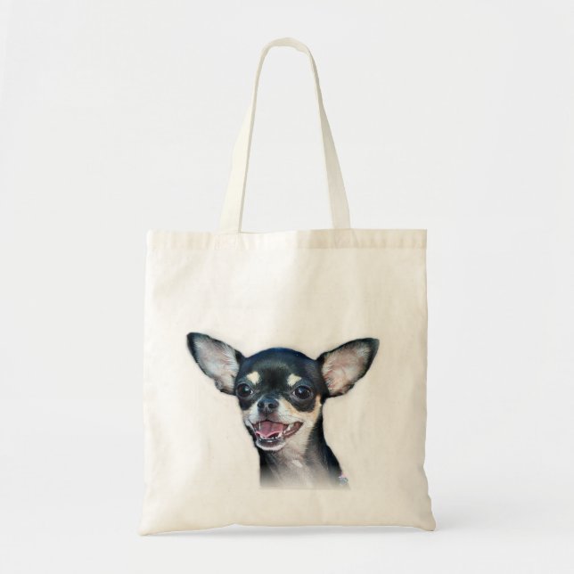 Chihuahua dog tote bag (Front)