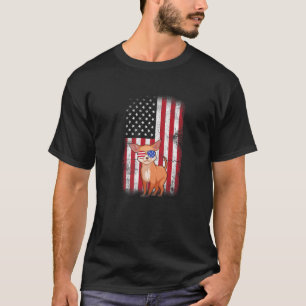 Chihuahua Dog USA Flag Boys Girls Men Women Fourth T-Shirt
