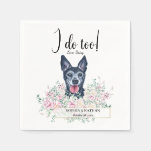 Chihuahua Dog Wedding Cocktail Napkins