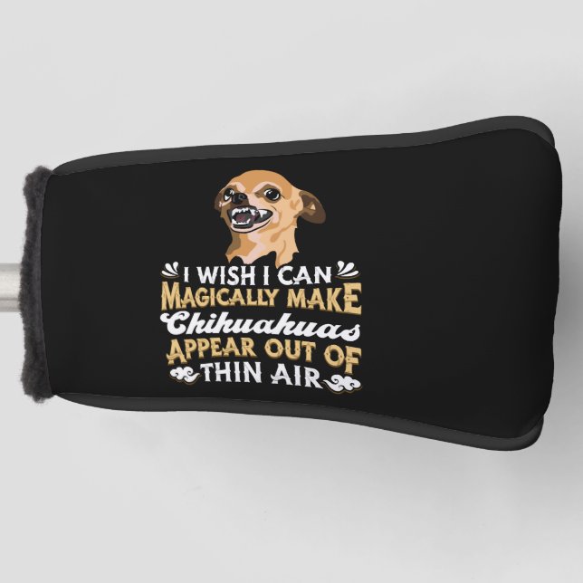 Chihuahua Dogs Golf Head Cover (Front)