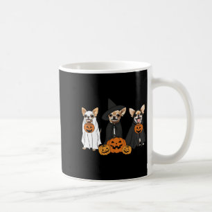 Chihuahua Dogs Lovers Ghost Witch Mummy Halloween Coffee Mug