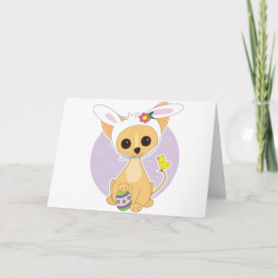 Chihuahua Easter Holiday Card