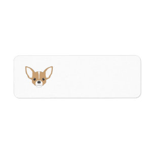 Chihuahua Face Return Address Label