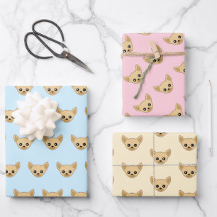 Chihuahua Face Wrapping Paper Sheet