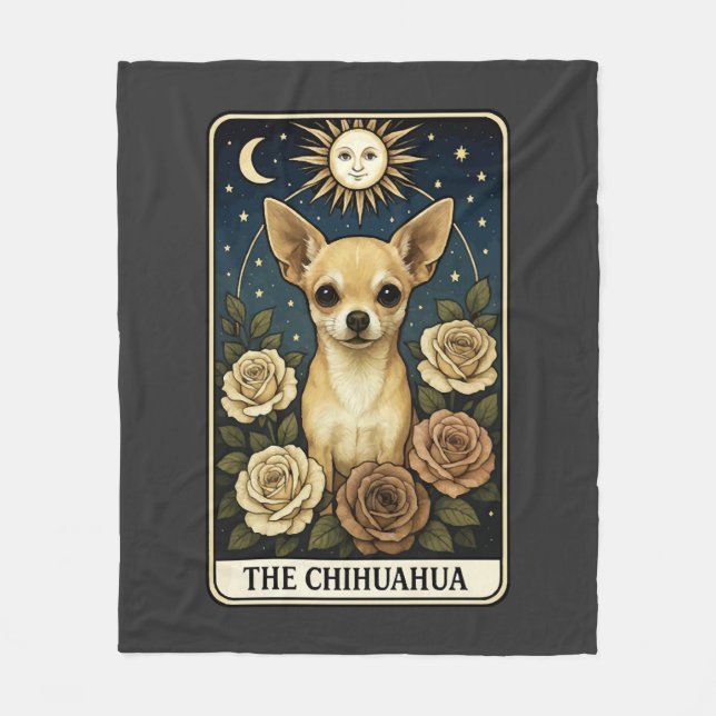 Chihuahua Fleece Blanket (Front)