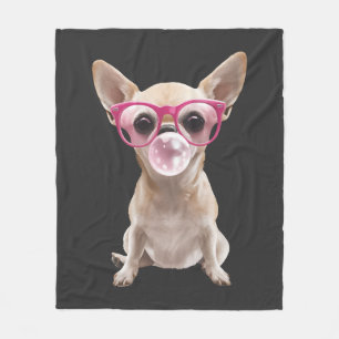 Chihuahua fleece blanket