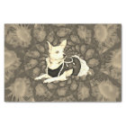 Chihuahua Floral Vintage Sepia Decoupage Dog Art