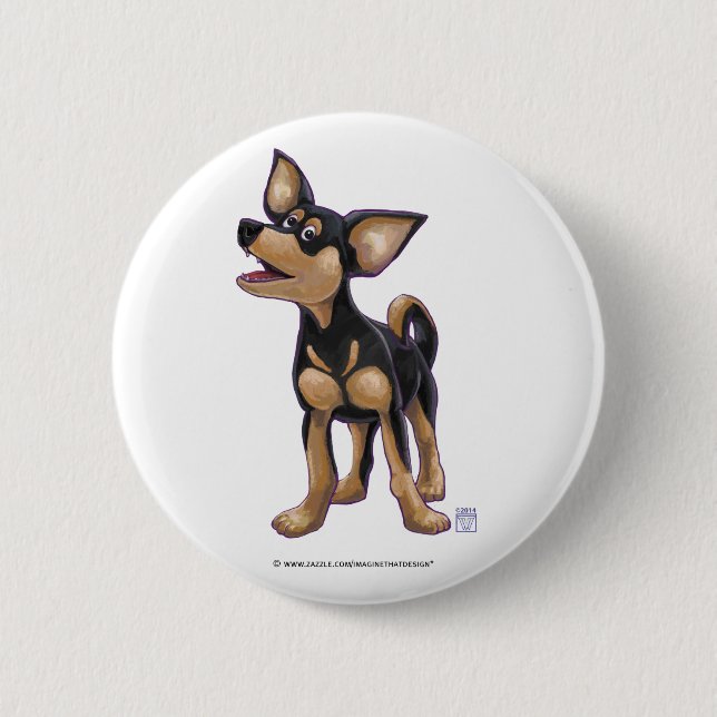 Chihuahua Gifts & Accessories 6 Cm Round Badge (Front)