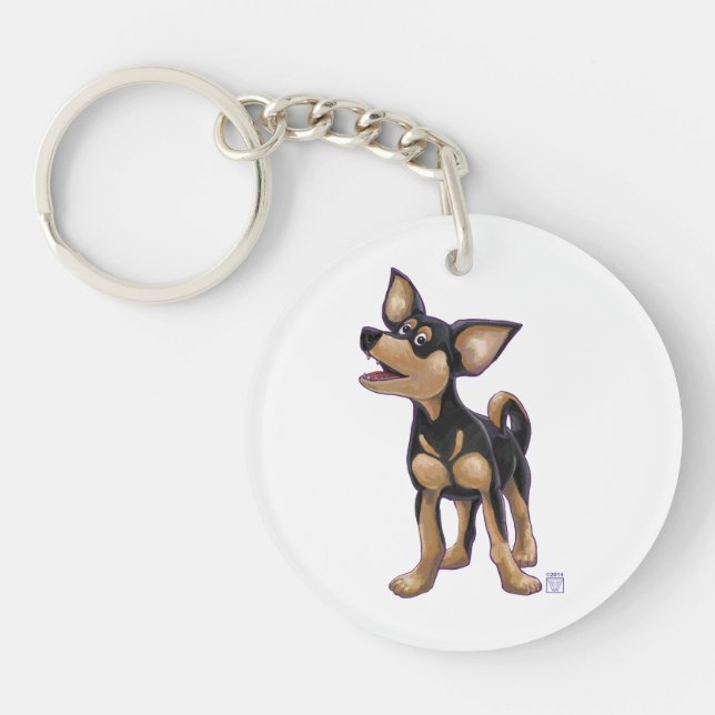 Chihuahua Gifts & Accessories Key Ring (Front)