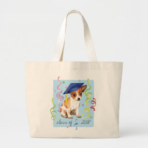 Chihuahua Graduate Large Tote Bag