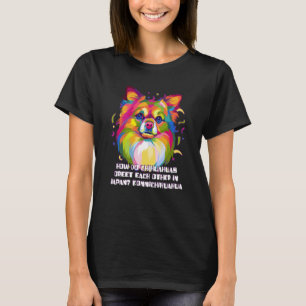 Chihuahua Greet in Japan Konnichihuahua Chiwawa Hu T-Shirt