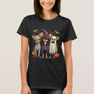 Chihuahua Halloween Costume Mummy Witch Ghost Dog T-Shirt