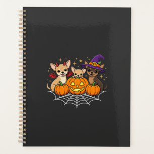 Chihuahua Halloween Pumpkin Witch Dog Design Planner