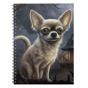 chihuahua Halloween Scary  Notebook