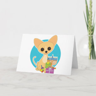 Chihuahua Hanukkah Holiday Card