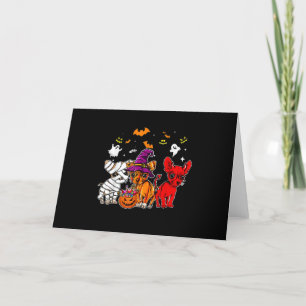chihuahua happy halloween, cute mummy witch demon holiday card