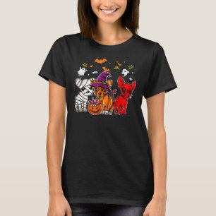 Chihuahua Happy Halloween Cute Mummy Witch Demon T-Shirt