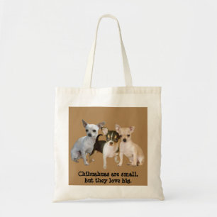 Chihuahua Happy Trio Tote Bag
