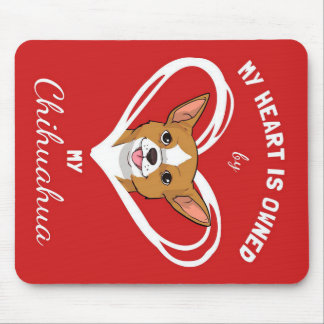 Chihuahua Heart_Dog Lover Mouse Pad