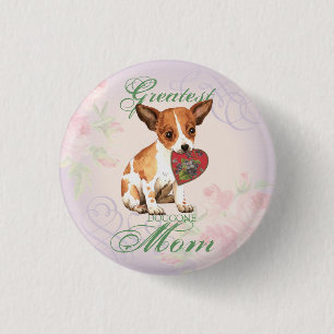 Chihuahua Heart Mum 3 Cm Round Badge