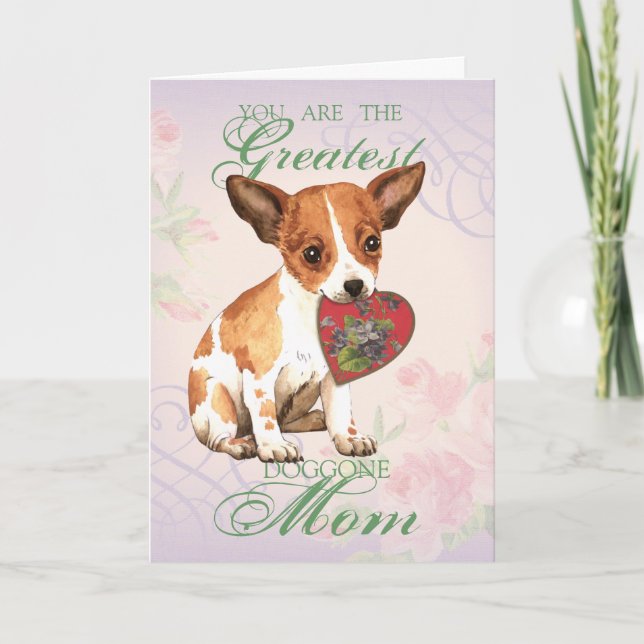 Chihuahua Heart Mum Card (Front)