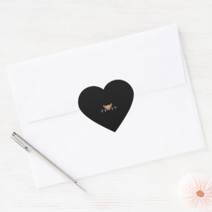 Chihuahua Heartbeat Chihuahua Fanatic Fur Parent Heart Sticker