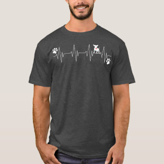 Chihuahua Heartbeat Funny Dog Owner Lover Graphic  T-Shirt