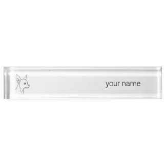 Chihuahua | Heritage Minimalist Desk Name Nameplate