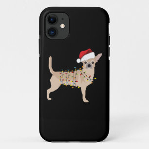 Chihuahua Holiday Christmas Light iPhone 11 Case