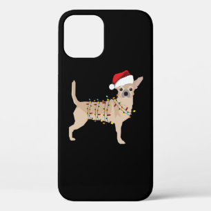Chihuahua Holiday Christmas Light iPhone 12 Pro Case