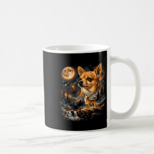 Chihuahua howling to the moon vintage funnyChihuah Coffee Mug