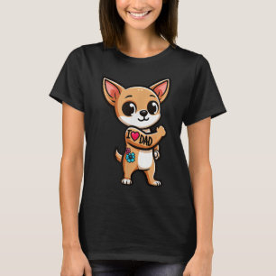 Chihuahua I Love Dad Funny Dog Tattoo _1  T-Shirt