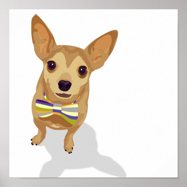 Chihuahua in a bowtie poster (Front)