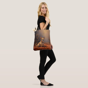 Chihuahua in Autumn Leaves Fall Inspire Tote Bag