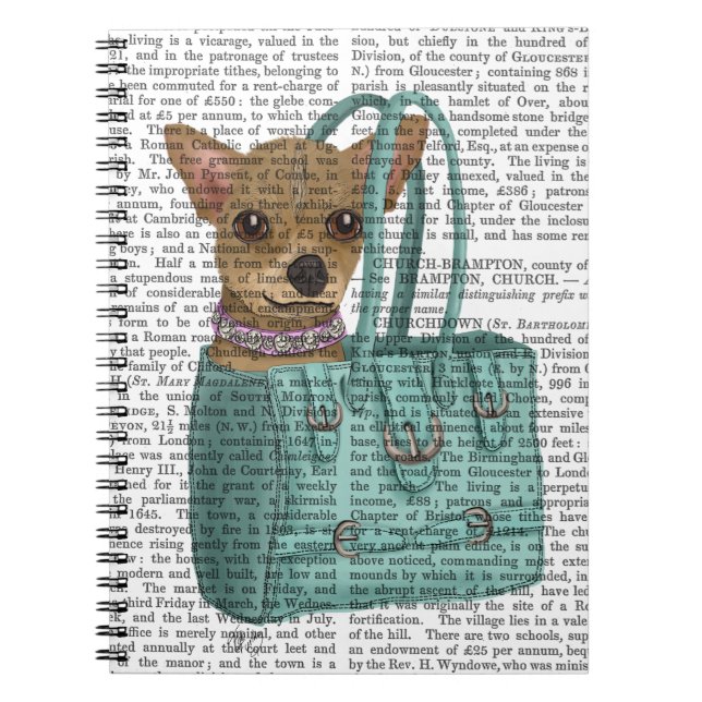 Chihuahua In Bag Notebook (Front)
