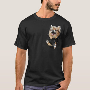 Chihuahua In Pocket Chihuahua Long Haired Chiwawa T-Shirt