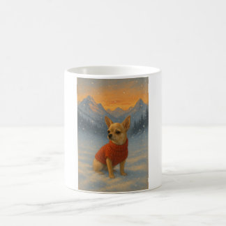 Chihuahua in the Snow Coffee Mug