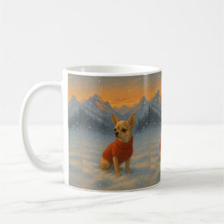 Chihuahua in the Snow Coffee Mug